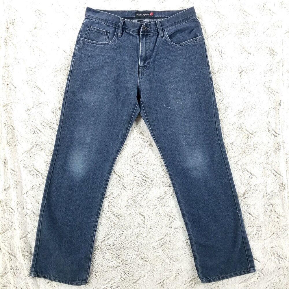 Michael Brandon jeans Mens 34×30 Blue Straight Workwear Medium‎ Wash